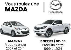 Véhicules concernés de la marque Mazda